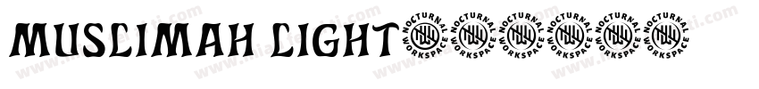 muslimah light字体转换